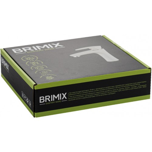 Смеситель на раковину BRIMIX ART5971-1 АБС пластик Белый