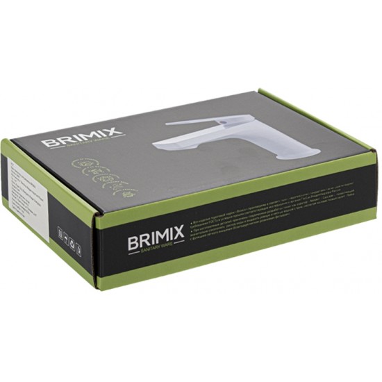 Смеситель для раковины BRIMIX ART5996 АБС пластик Белый