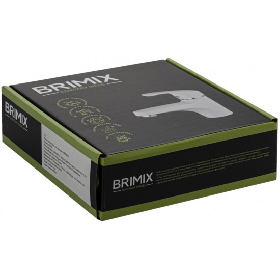 Смеситель для раковины BRIMIX ART5997 АБС пластик Белый
