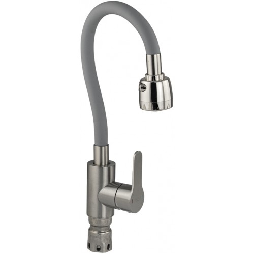 Смеситель для кухни МАГНУС ART9216-S нержавеющая сталь Серый