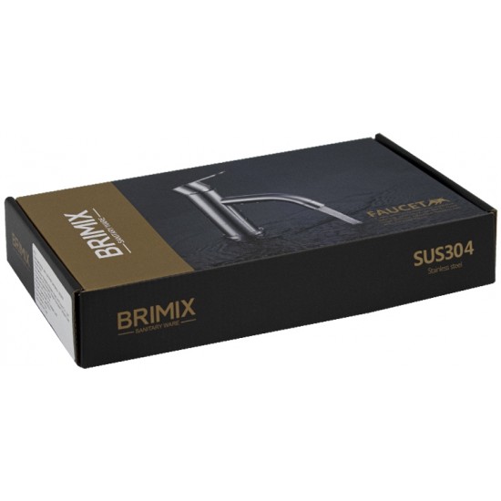 Смеситель для кухни BRIMIX ART9321 нержавеющая сталь Графит