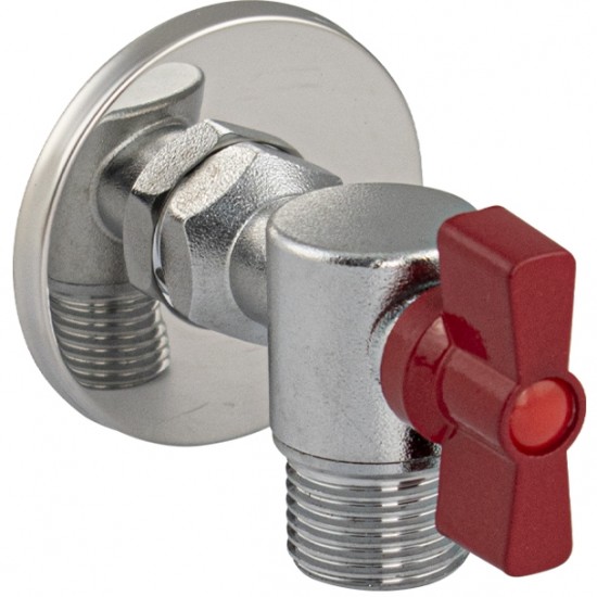 Кран угловой 1/2 МАГНУС ART9268-K Хром, Нержавеющая сталь